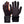 Mobile Warming black and orange heated gloves with power button on cuff
