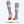 Mobile Warming grey and pink heated socks with orange heat zone under the toes