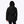 Back view of a black Mobile Warming hooded jacket