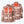 Mobile Warming fleece jacket with brown and cream geometric pattern showing internal heating element locations