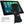 Mount Tec black touchscreen glove over a tablet screen