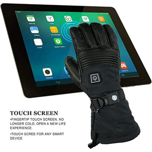 Mount Tec black touchscreen glove over a tablet screen