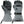 Mount Tec grey heated gloves with black leather palms and zippered storage pocket