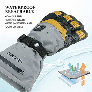 Mount Tec Explorer waterproof breathable glove with technical diagram
