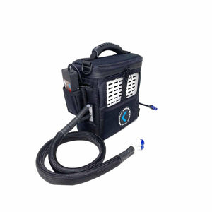 CompCooler black portable cooling unit with handle and hose