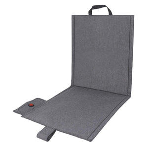Glovii grey foldable heated seat cushion with power button