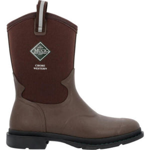 Brown Muck Chore Western rubber work boot