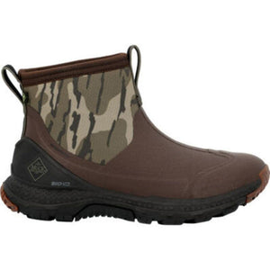 Muck brown and camouflage ankle boot with black rubber sole