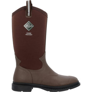 Brown Muck Chore Western rubber work boot