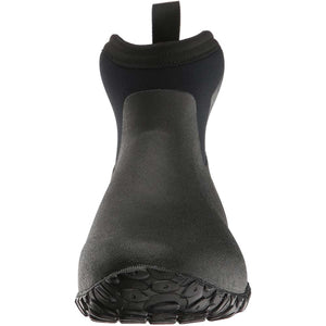 Muck black rubber ankle boot front view