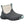 Muck grey and beige waterproof ankle boot with light blue pull tabs
