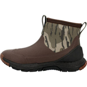 Muck brown and camouflage ankle boot with black rubber sole