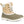 Muck lace up winter boot with olive rubber base and tan leather upper