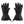 Pair of black Glovii heated motorcycle gloves with power buttons on the cuffs