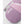 Hestra purple and grey color block mitten with white logo