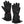 ActionHeat black battery heated gloves with adjustable wrist straps and power button