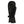 Mobile Warming black heated mitten with textured palm detail and adjustable wrist strap