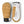 Hestra tan and white leather mittens with black cuff