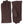 Hestra brown suede gloves with decorative stitching