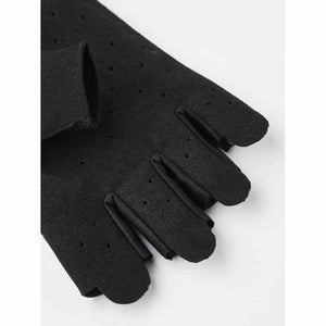 Black Hestra fingerless glove with perforated fabric