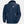 Helly Hansen navy blue hooded rain jacket with front zipper and side pockets