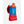Nathan blue handheld water bottle with red strap and orange cap