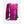 Nathan pink and blue hydration running vest with front storage pockets and adjustable straps