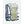 Nathan hydration vest in light grey with blue trim and yellow bungee cord