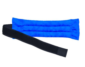 Nature Creation blue fabric heating pad with black adjustable strap