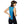 Woman wearing a blue Nature Creation back heating pad