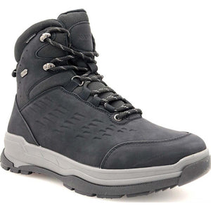 Navatex black lace up hiking boot with grey midsole