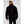Back view of a man wearing a black Helly Hansen jacket with logo on the collar