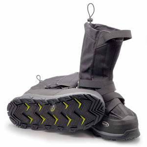 Neos black overshoe with high shaft and lugged sole