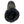 Top view of a black Neos overshoe with a textured grey upper and open cuff