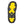 Neos boot sole with yellow traction pads and metal cleats