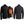 NexGen black heated softshell jacket showing front back and internal heating elements