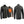 NexGen grey heated jacket shown from front and back with glowing heating elements visible