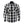 Black and white buffalo plaid long sleeve button down shirt with two chest pockets