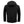 Back view of a black NexGen hooded softshell jacket