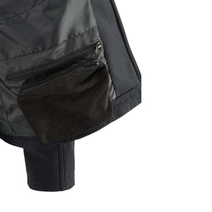Interior view of a NexGen jacket showing a zippered pocket