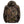 Back view of a Mossy Oak camouflage print hooded jacket