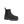 Nexgrip black leather Chelsea work boot with floral elastic side panel and lug sole