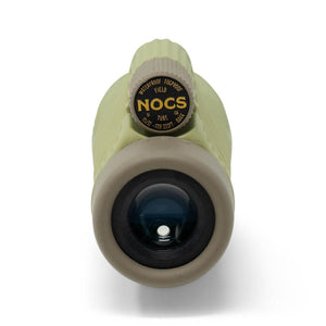 NOCS Provisions Field Tube monocular in light green with black and gold focus dial