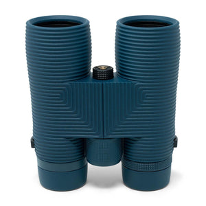 NOCS Provisions blue binoculars with ribbed texture