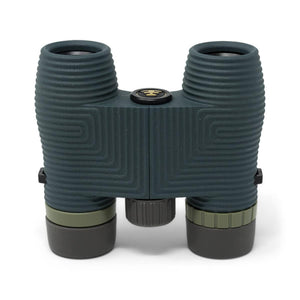NOCS Provisions dark teal binoculars with olive green accents