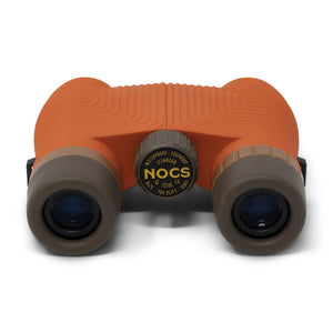 Nocs Provisions Standard Issue 8x25 waterproof binoculars in orange and brown