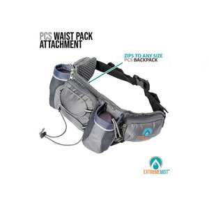 ExtremeMIST PCS waist pack attachment with zipper for backpack integration