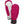 Hestra pink and white insulated mittens with wrist snap closure