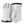 Hestra white leather gloves with black cuffs