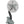 O2 Cool flexible neck clip fan with grey base and white grille